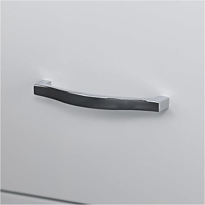 Lorell LYS SOHO Box/File/File Mobile White File Cabinet, 3 Drawer, 26.5 x 14.3 x 18 in