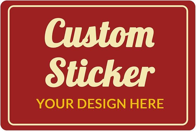 100-500 Pcs Custom Stickers Personalized Labels with Any Design Image Logo Text for Business Logo Thank You Labels,1/2/3/4 inch Customized Stickers(Rectangle)