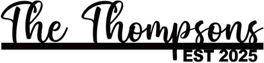 House Warming Gift for New Home,Custom Metal Name Sign,Last Name Sign for Wedding,Engagement Gifts for Couples,Family House Sign,Personalized Wedding Gifts
