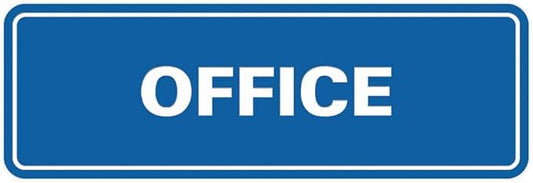 Signs ByLITA Standard Office Sign - Professional Business Signage - Easy to Install (Blue) - Medium 1 Pack