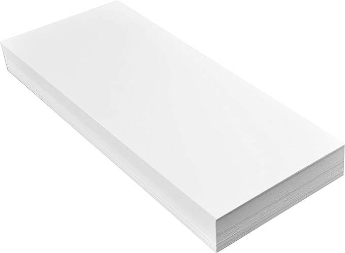 Home Advantage 4x9 Index Rack Business Marketing Note Cards Blank White