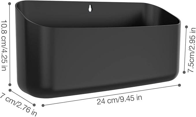 MoKo Magnetic Dry Erase Marker Holder, Widen Magnetic Marker Pen Storage for Whiteboard, Refrigerator, Locker, Laundry Storage Basket Lint Holder Bin for Dryer, Washing Machine, Black