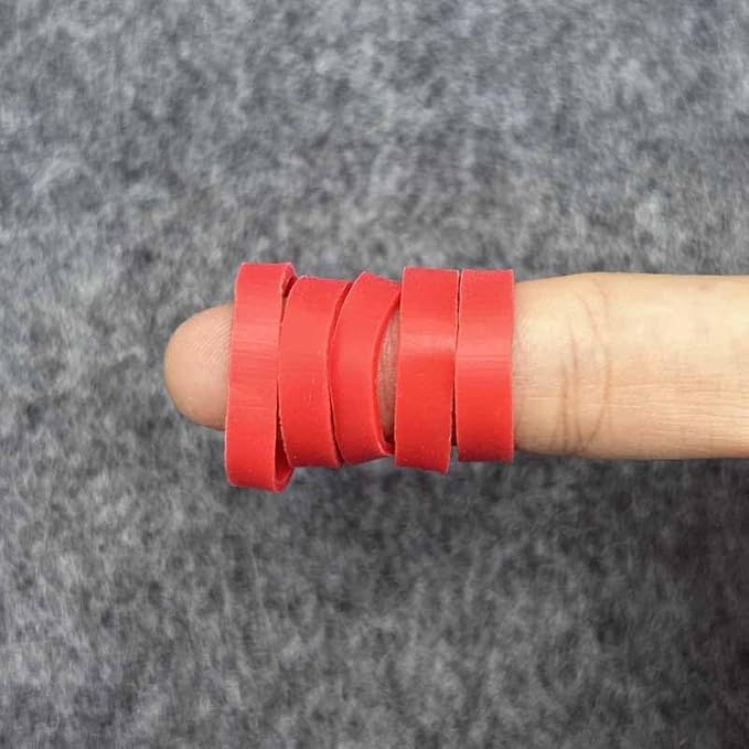 500pcs Red Color Mini Rubber Bands Elastic Bands Rubber Band for Organizing File Ties Bands School Office Supplies Stationery Holder Band Loop