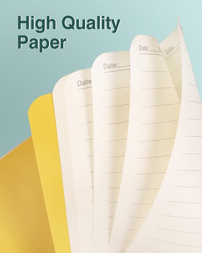 Lzerking Mini Notepads Notebooks Bulk 36 Pack Small Pocket Journal-Yellow Cover for Kids 3.5 x 5.5 Inches, 30 Sheets/60 Pages,It Will Be Great Christmas Presents