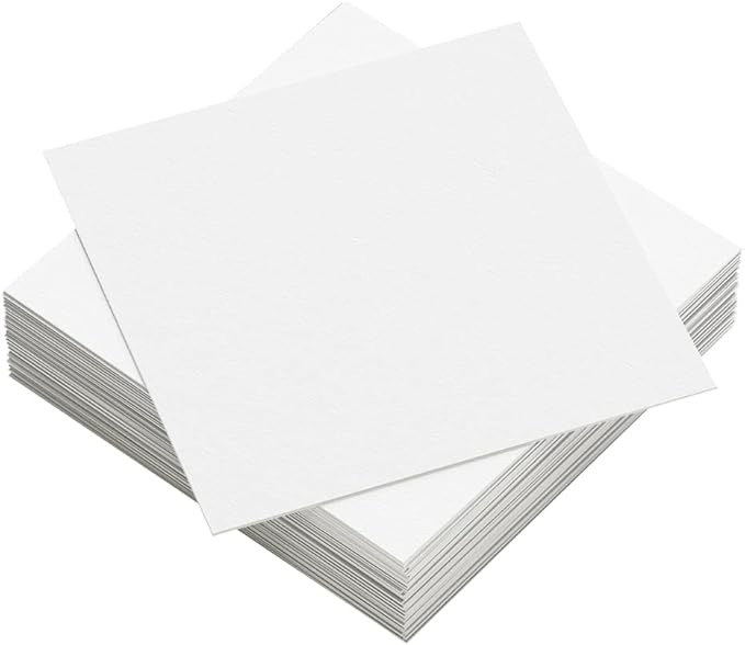 Reskid White Cardstock Thick Paper - Blank Heavy Weight 110 lb Cover Card Stock - 100 Pack (12x12, Inches)