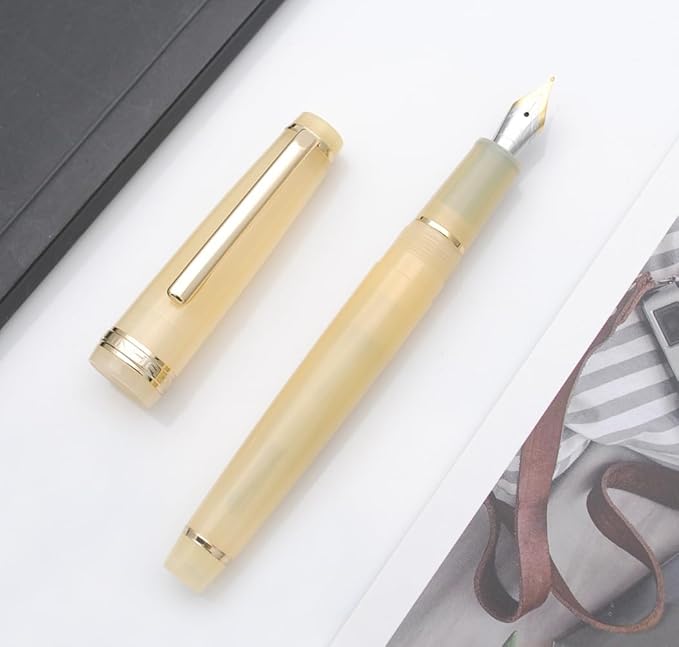JINHAO 82 Fountain Pen (Tender Yellow,Fine Nib 0.5mm)