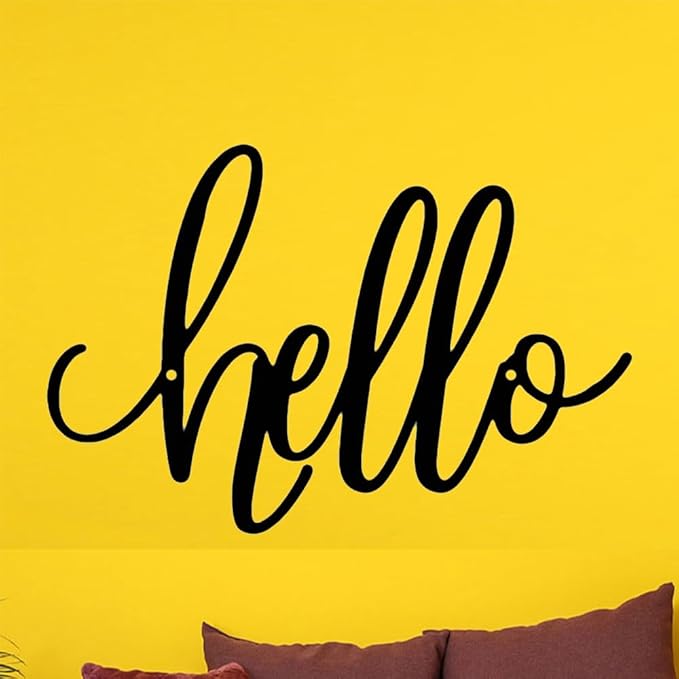 8x12 inch HELLO Sign metal home decoration wall decoration, corridor entrance, door home decoration