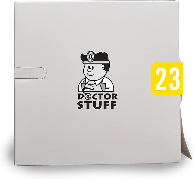 2023 Year Stickers, Doctor Stuff 2023 Chart Stickers, Yellow Colored, S & W/Acme Style, USA Made Year Stickers for End Tab File Folders, 500/Roll, 1 Roll, 3/4" x 1-1/2"