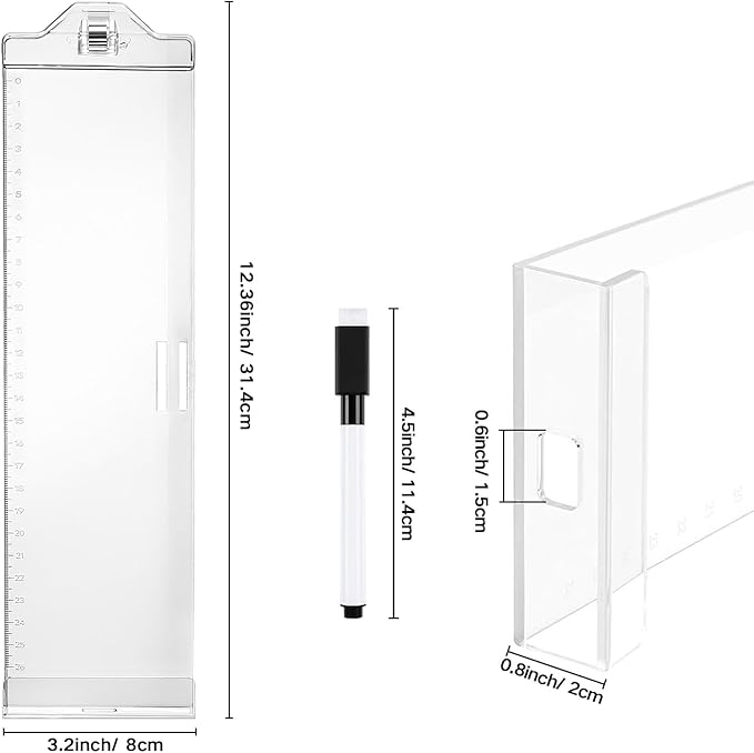 Monitor Memo Boards for Computer, Whole Transparent 2 Pack (Left & Right) Multifunction Acrylic Screen Message Reminder Pad Side Panel Phone Holder Organizer for Office Desktop, with Pen & Sticky Note