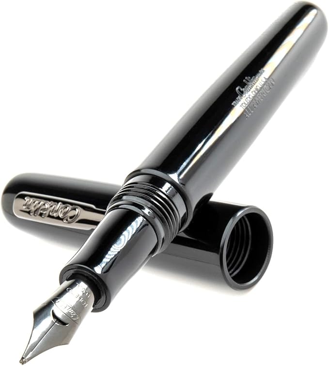 Conklin All American Fountain Pen in Black – Medium Nib, Timeless Design & Premium Craftsmanship – Ideal Gift for Professionals & Collectors