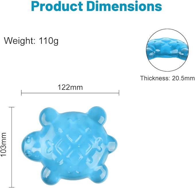 Lucocia Silicone Gel Mouse Wrist Rest,Cute Turtle Shape Ergonomic Elbow Mouse Rest Wrist Pad,Comfort Support for Typing and Gaming-Blue