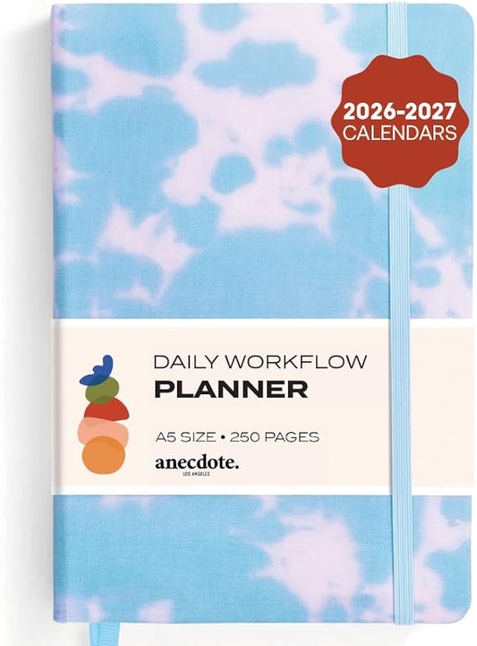 Anecdote 2026 Planner: A Monthly, Weekly & Daily Planner 2026 for Planning Your Success - A5 Size Hardcover Start Anytime and Achieve your Goals - Tie Dye