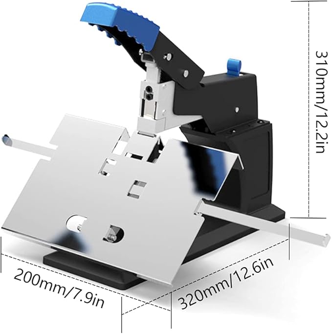 Heavy Duty Saddle Stapler, Desktop Stitch Stapler, Manual Riding Stitcher, Stapling Machine for Office School and Home