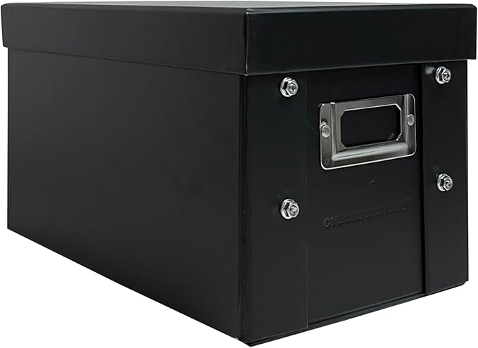CheckOutStore Black Stamp & Die Craft Scrapbook Storage Pocket Box - 10 x 6 x 6 (Pack of 25)