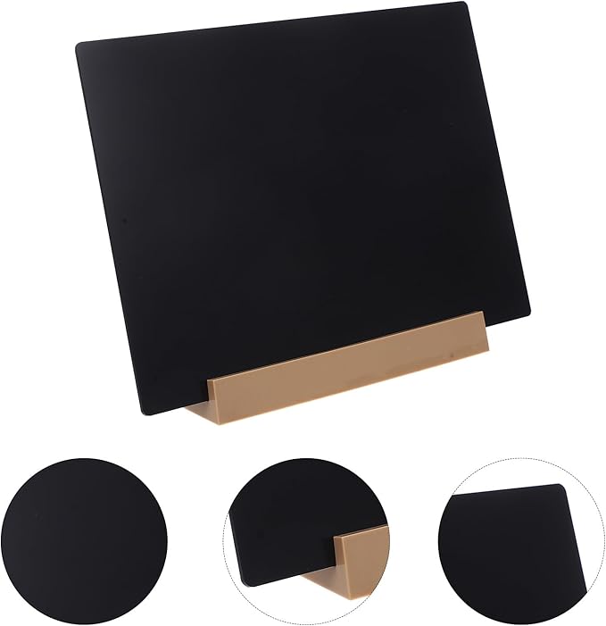 VILLCASE Simple Desktop Chalkboard Memo Board Large Dual-use Rustic Message Sign for Home Office Shop Wedding Birthday Decoration