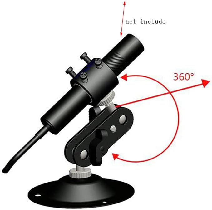 Laser Positioning Bracket Laser Module Fixing Bracket 360-degree Adjustable Positioning Bracket 12mm (12mm-4packs)