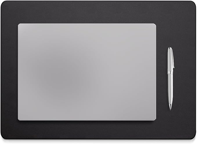 Jotsome Leather Desk Pad Mat, Non-Slip Desk Blotter Pad - Desk Protector for Office, Home, Lap Desk, Laptop, and Desktop, Gift for The Holidays (Black, 17" x 12")