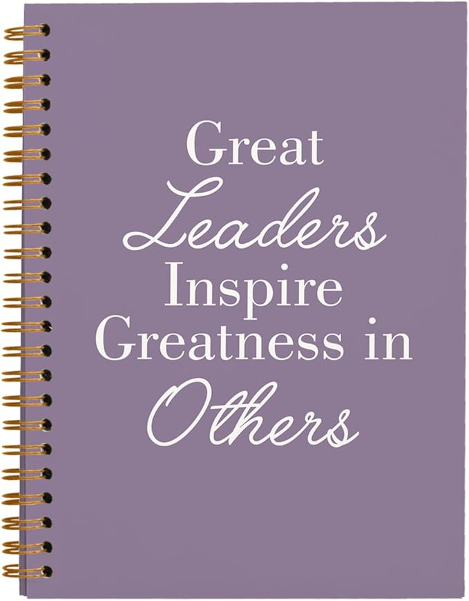 OXW Purple Meeting Notebooks for Work, Leadership Gifts Office Work Notebook Journal for Writing Note Taking, Thank You Gifts for Women Men Leader Boss Mentor Principal Manager, 5.5"x8.3"