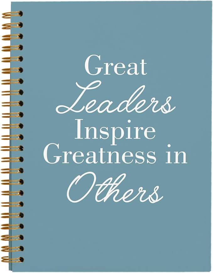 OXW Blue Meeting Notebooks for Work, Leadership Gifts Office Work Notebook Journal for Writing Note Taking, Thank You Gifts for Women Men Leader Boss Mentor Principal Manager, 5.5"x8.3"