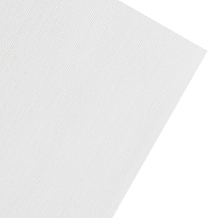 JAM PAPER Strathmore 24lb Paper - 90 gsm - 8.5 x 11 - Bright White Linen - 100 Sheets/Pack
