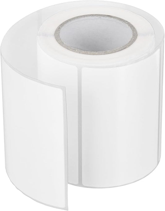 PATIKIL 2 x 3 Inch Rectangle Inventory Color Coding Labels 1 Roll, Square Self-Adhesive Inventory Label Stickers for Office Home Organization Name Tags, 250 Per Roll, White