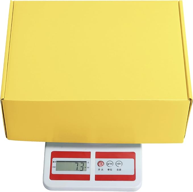 PHAREGE 12x9x4 inch Gift Shipping Boxes Bulk 20 Pack Yellow, Tab Lock Tuck Top Mailing Boxes for Packaging Small Business, Medium Cardboard Mailer Boxes for Wrapping Present
