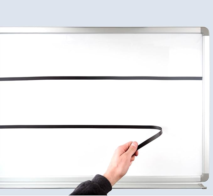 StoreSMART® - Magnetic Lines and Board Dividers - 1/2-inch x 200-feet (.0127 Meters x 60.96 Meters) - for Magnetic WHITEBOARDS ONLY- Does not Work on Plain whiteboards or glassboards - ML1/2-200