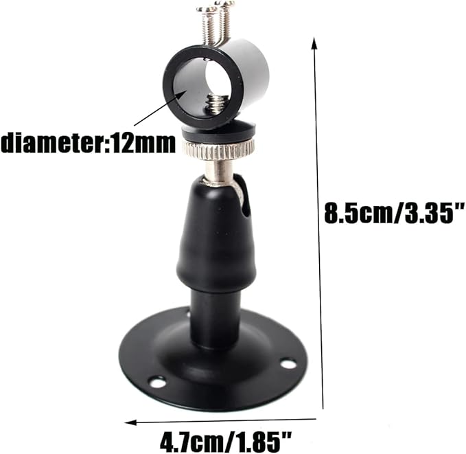 Laser Positioning Bracket Laser Module Fixing Bracket Laser Module Mount Bracket with Cooling Function 360-degree Adjustable Positioning Bracket 12mm (10pack)