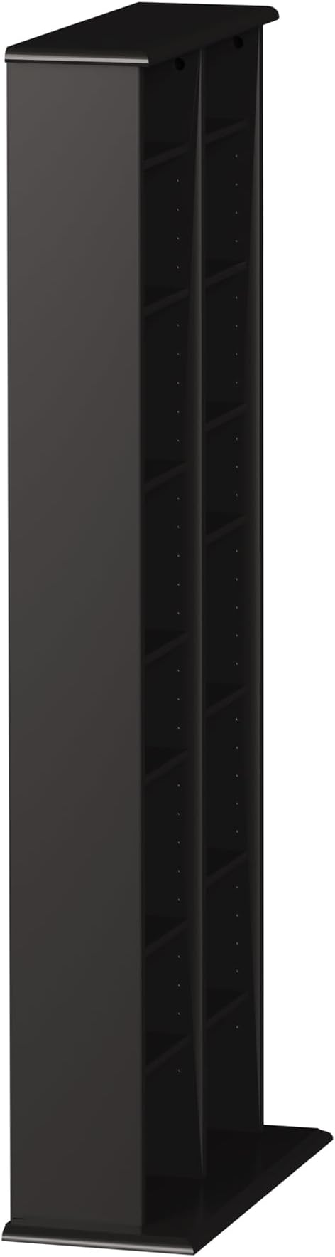 Prepac 2 Column Tall Cabinet Media, Double Multimedia Storage Tower, Black
