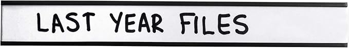 SmartSign Magnetic 'C' Channel Label Holders for Metal Racks and Shelves | 0.75" x 6" Pack of 25