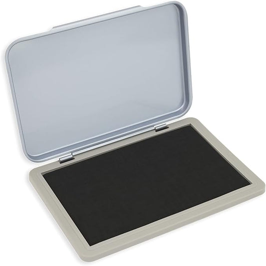 Metal Case Stamp Pad Medium Size, Black Color - Size: 3" x 4" - Choose from 15 Ink Colors