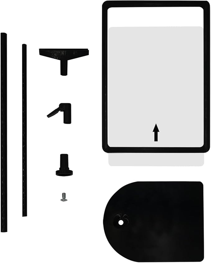 BUTUNITA Sign Holder Stand 8.5x11 Inch for Floor Table, Adjustable Tabletop Sign Holder Floor Poster Stand, Vertical & Horizontal View (Black,8Pcs)