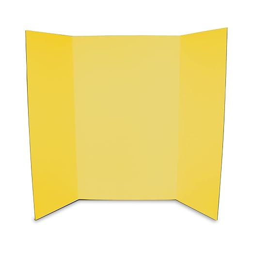 Flipside Products 36” x 48” Project Boards for Presentations, Science Fair, School Projects, Event Displays and Trifold Picture Board, Proudly Made in USA – Assorted Colors - 24 Pack