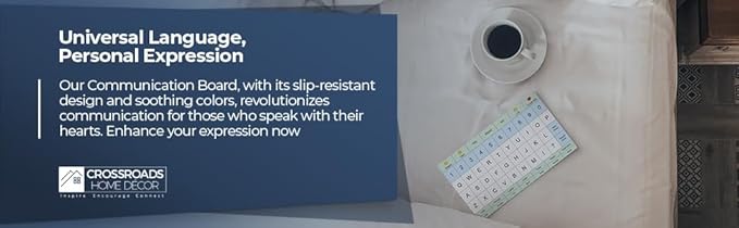 Adult Communication Board - Non-Slip, Portable Letter Chart for Non-Verbal, Stroke Recovery, Effective Visual Aids for Non-Speaking Patients, Pain Scale, QWERTY or ABC (QWERTY - 3 Pack)