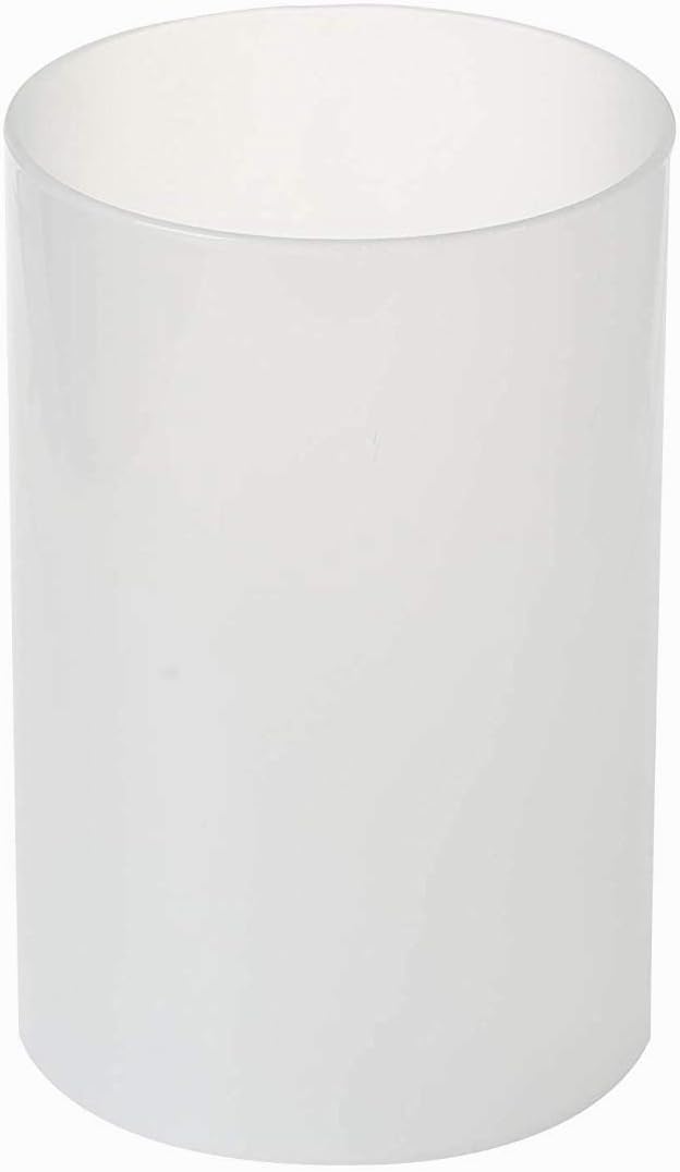 Sunwo Glass Shade Straight Cylinder Glass Lamp Shade Replacement with Multiple Effects (Frosted Straight Cylinder)
