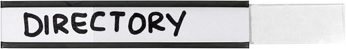 SmartSign Pack of 25 Magnetic 'C' Channel Label Holders | 0.5" x 3"