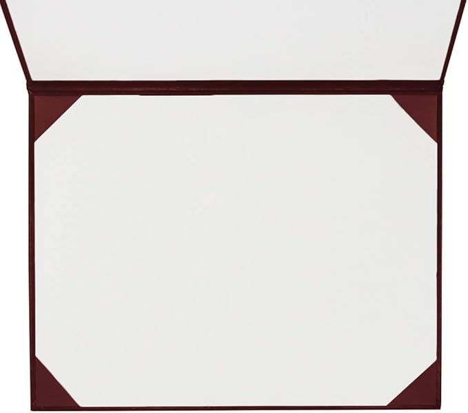 GraduationMall 8.5"x11" Smooth Padded Diploma Cover Certificate Holder Maroon,1-Pack