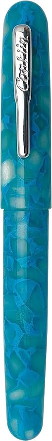 Conklin All American Fountain Pen in Turquoise Serenity – Broad Nib, Bold Design & Superior Craftsmanship – Ideal Gift for Professionals & Pen Enthusiasts