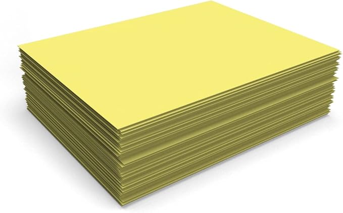 LUXPaper 8.5" x 11" Paper | Letter Size | Pastel Canary Yellow | 60lb. Text | 250 Qty