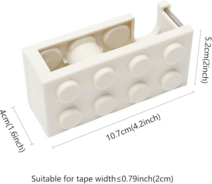4 Pack Desktop Tape Dispenser Cute 4 Color Tape Dispenser for Gift Wrapping Tape Cutter for Office Home School and Crafts