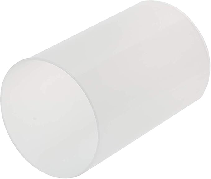 Sunwo Glass Shade Straight Cylinder Glass Lamp Shade Replacement with Multiple Effects (Frosted Straight Cylinder)