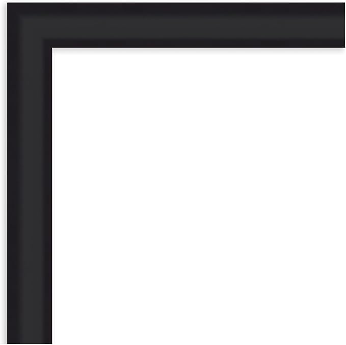Amanti Art Black Framed Magnetic Board 23x51 Oversize Vision Board for use with Magnets, 100% Metal Sheet to Display Items as Office Decor or for Home Organization in mudroom, Kitchen or Kids Room