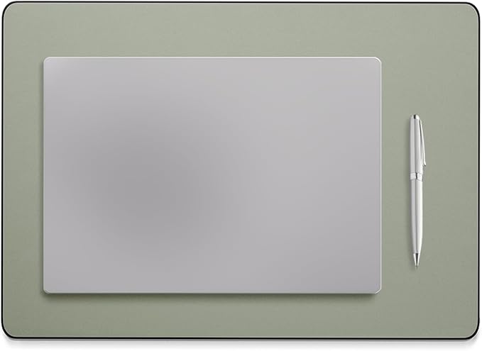 Jotsome Leather Desk Pad Mat, Non-Slip Desk Blotter Pad - Desk Protector for Office, Home, Lap Desk, Laptop, and Desktop, Gift for The Holidays (Sage, 17" x 12")