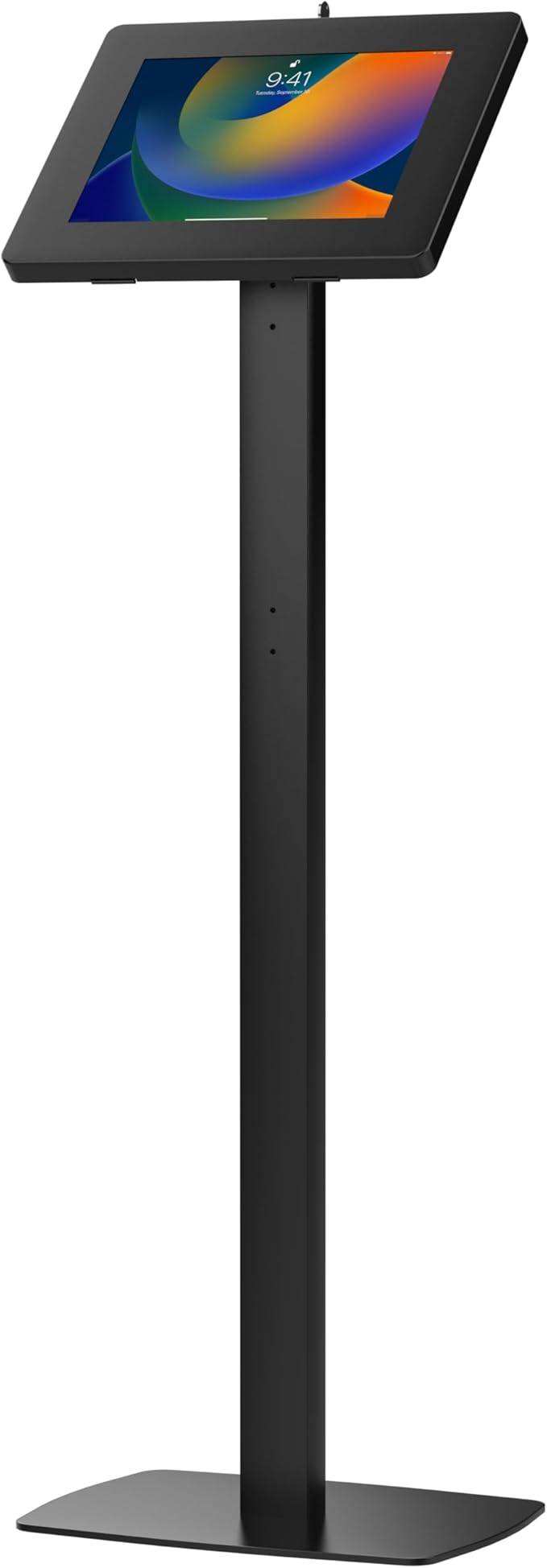 Thin Floor Stand - CTA Tall Standing 360 Degree Kiosk Display Tablet Holder - Charger Access & Lock - for iPad Pro 13-inch (M4), iPad Pro 12.9-inch, iPad Air 13-Inch (M3 / M2)