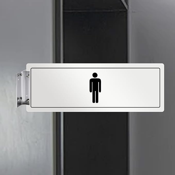 SINKAA Aluminum Corridor Sign Holder, 10 Pack Direct Sign Mount Bracket, Design for Restroom, Conference Room Classic Silver Signs - 4" Length, 1/8" Substrate - Easy to Install