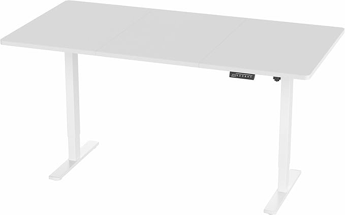 VIVO Electric 71 x 36 in Standing Desk, Memory Height Adjustment, 1B Series, Holds 220 lbs, White Top White Frame, DESK-KIT-1W7W-36