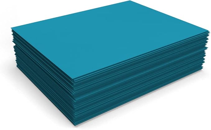 LUXPaper 8.5" x 11" Paper | Letter Size | Bright Blue | 60lb. Text | 50 Qty