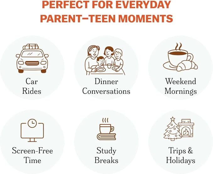 TALES Conversation Cards, Teens Edition 150 Count, Fun Family Games for Teens, Perfect for Dinners, Road Trips, Classrooms & Game Nights, Gifts & Gatherings, Conversation Starters to Spark Creativity