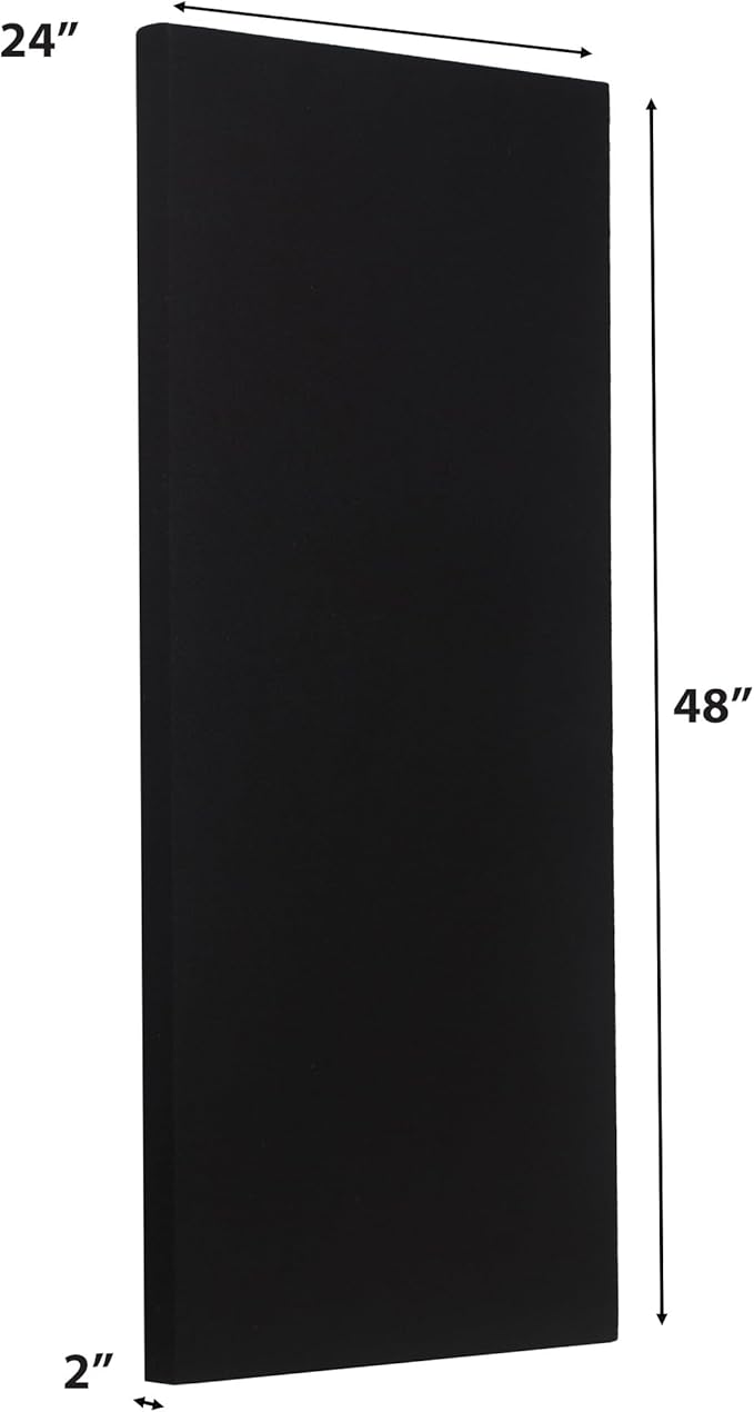 ATS Acoustics Home Office Residential Acoustic Treatment Room Kit Sound Absorbing Acoustic Panel 6 Pack for 50-100 Sq Ft (Pitch)