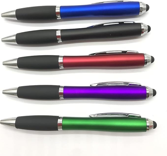 HEYZARDA Personalized Pens with Name Text Icon Logo Engraved for Business Office Custom Ballpoint Pen 50 100 Pcs Optional, Green